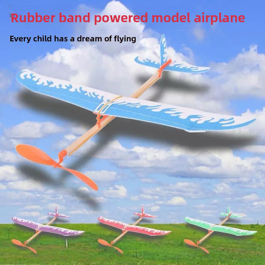 Kids Outdoor Activity Toys - DIY Rubber Band Airplanes Powered Glider