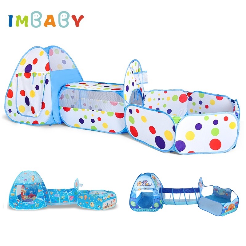 Kids Outdoor Play Tent - IMBABY 3 in 1 Ball Pool