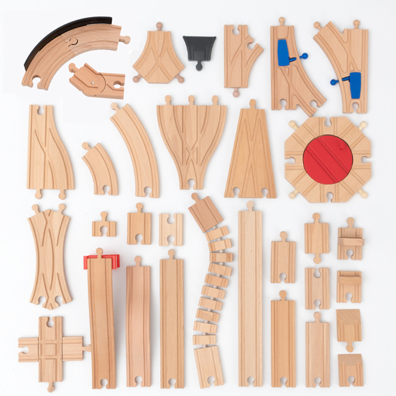 Hot Wheels Car Track Sets - New Wooden Track Accessories Beech Wood