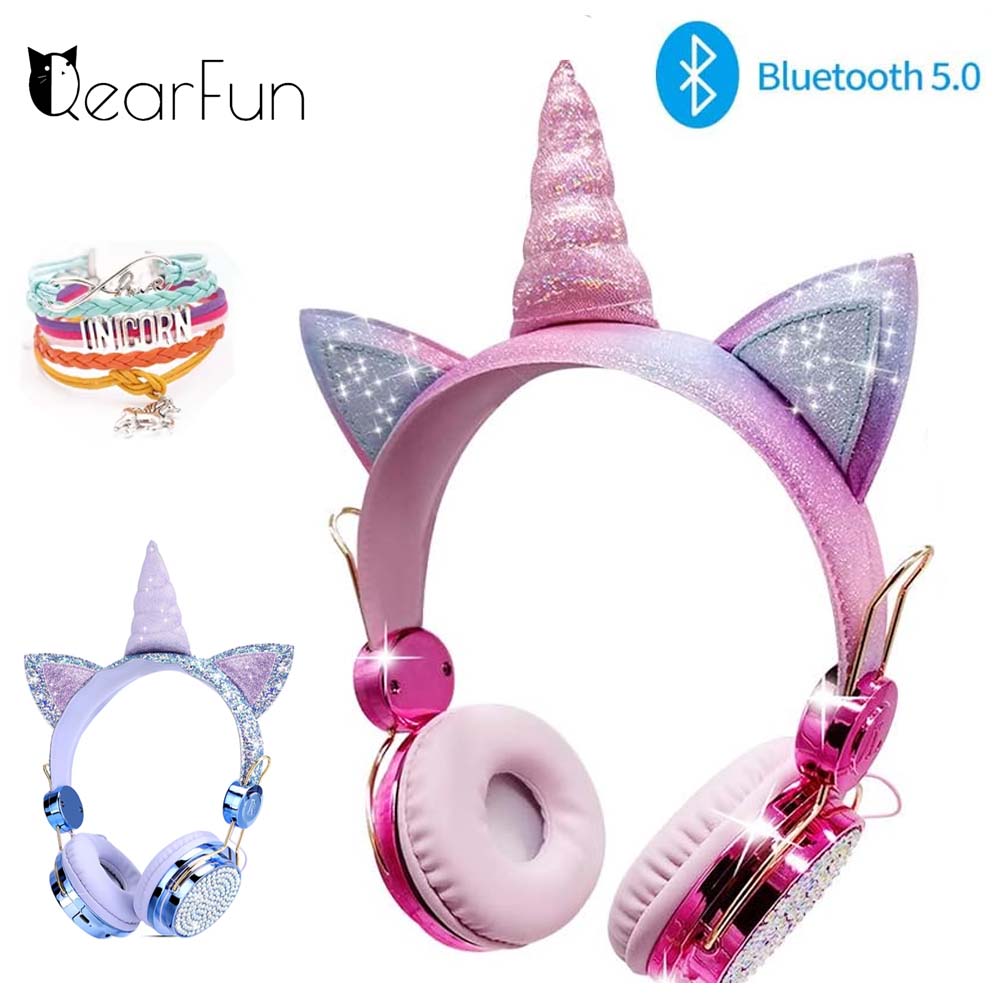 Kids Outdoor Music - Cute Unicorn Wireless Earphone For Girls