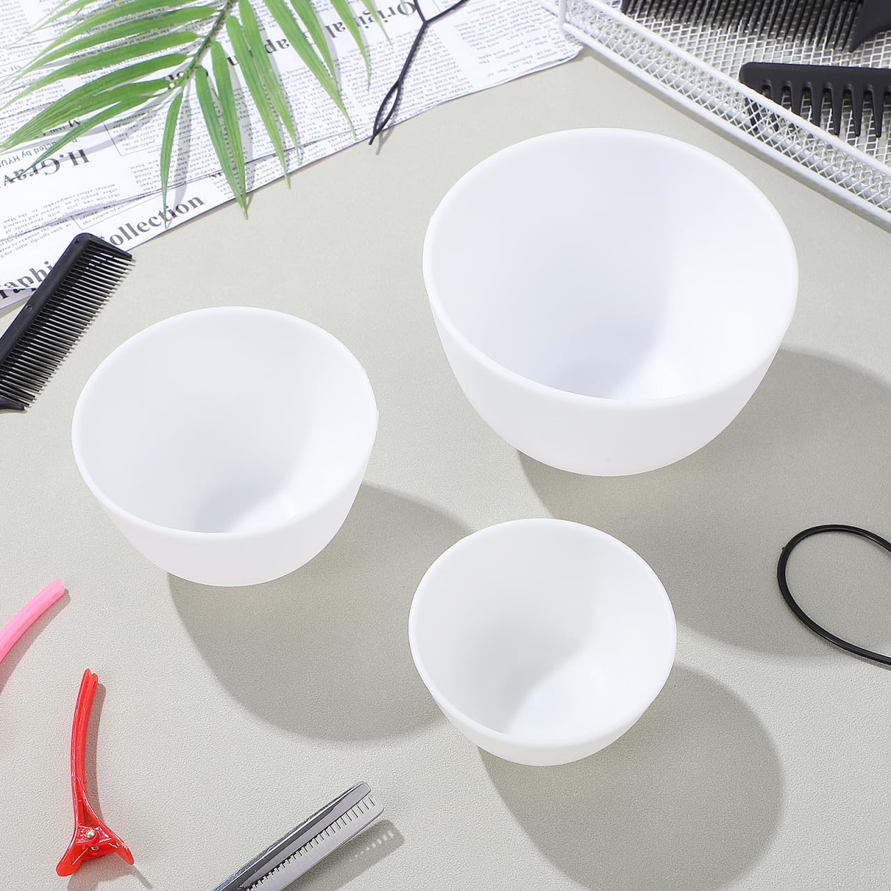 Muddy Puddle Suit - 3pcs/set Silicone Bowls White Face Mask