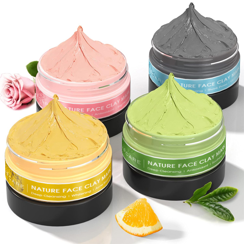 Muddy Puddle Suit - 4 Pcs Clay Facial Mask Set