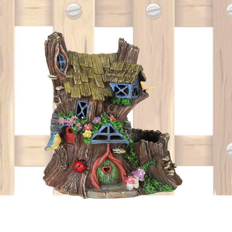 Kids Outdoor Fairy Garden - Tree Faces Decor Outdoor Mini Wood