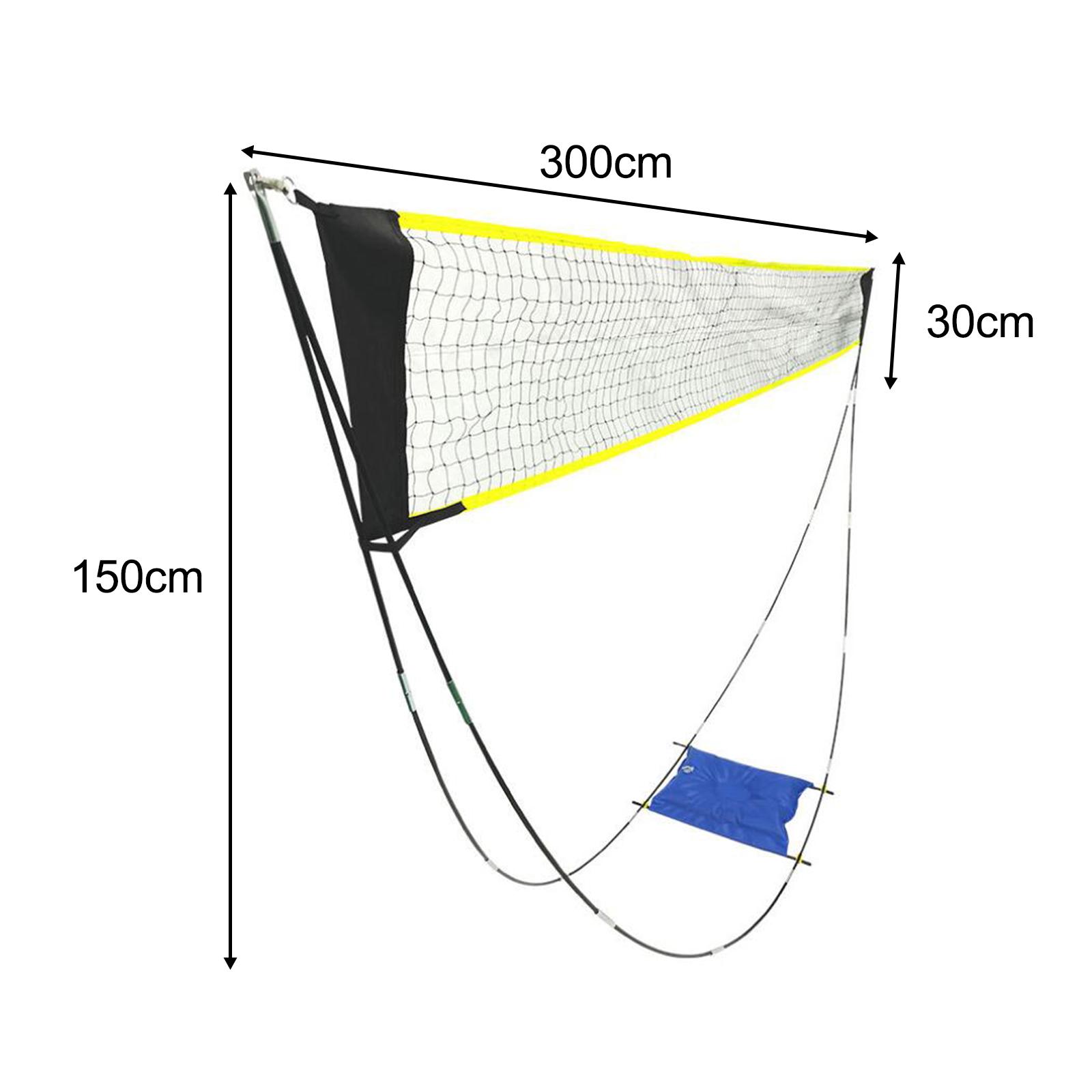 Kids Outdoor Volleyball Net - Badminton Net with Storage Bag to