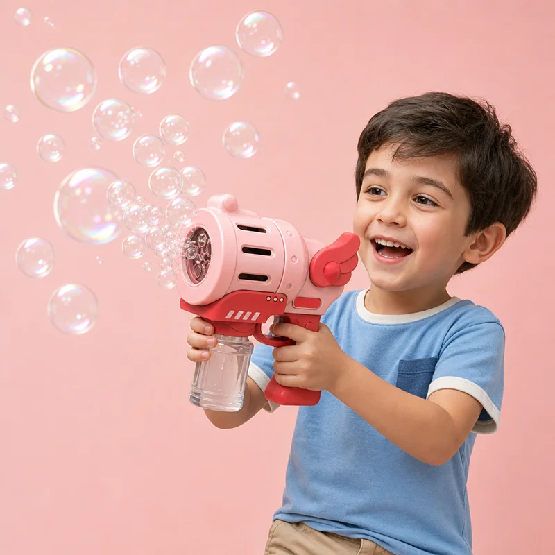 Kids Outdoor Music - Electric Bubble Machine Flashing Light Music
