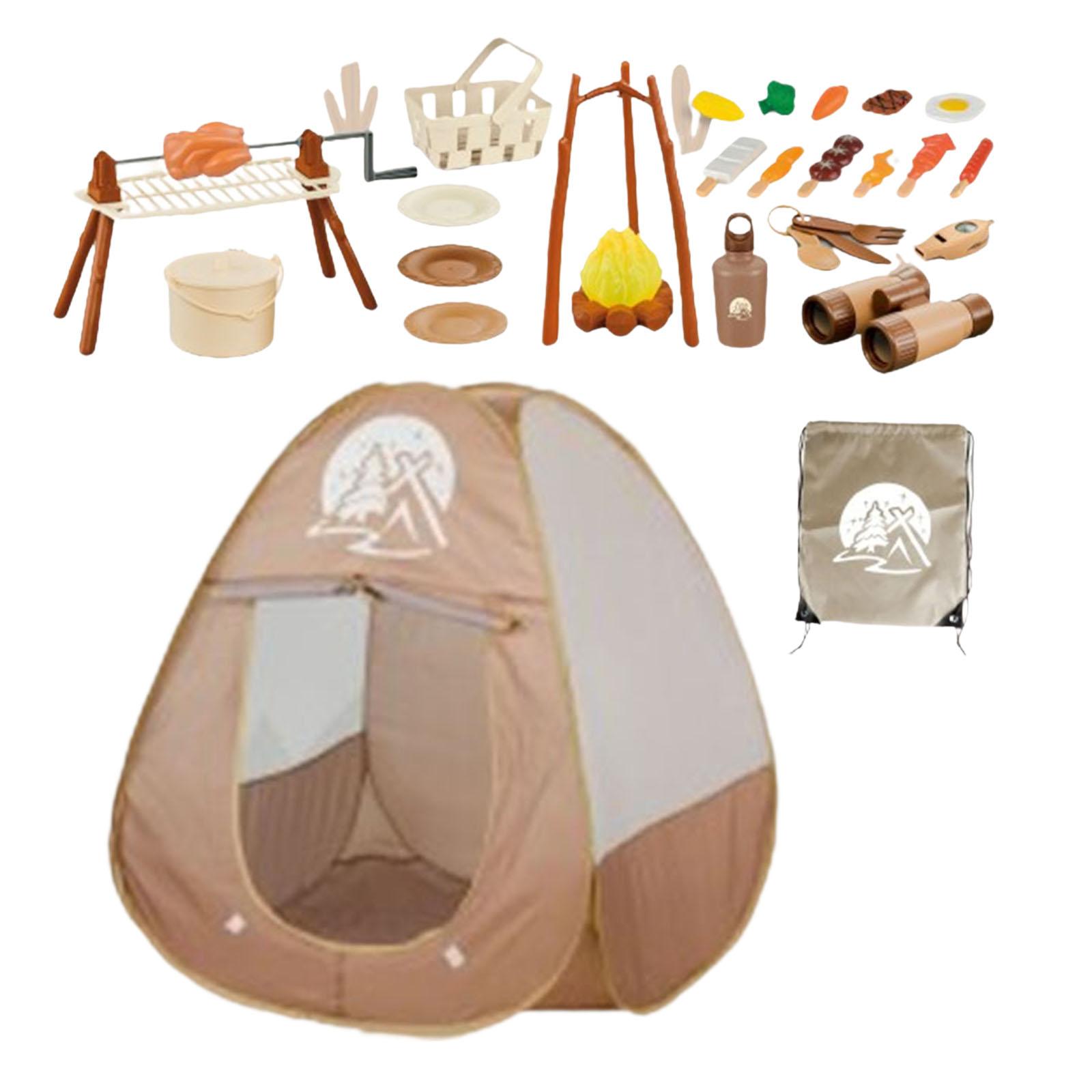 Kids Outdoor Bbq - 34Pcs Kids Camping Set Picnic Accessories
