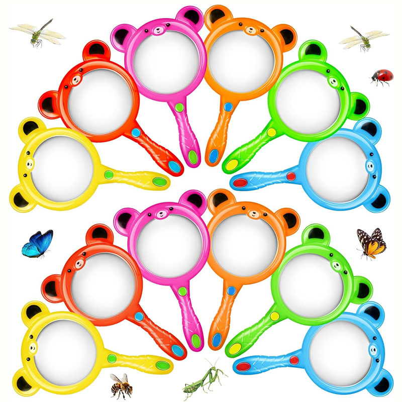 Kids Outdoor Explorer Kit - 3PCS Cartoon Cute Hand Lens Magnifier