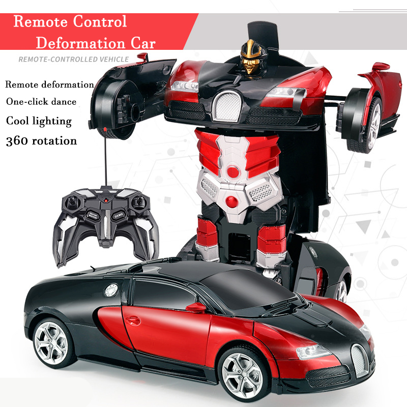 Kids Outdoor Play Equipment - 2in1 Electric RC Car Transformation Robots