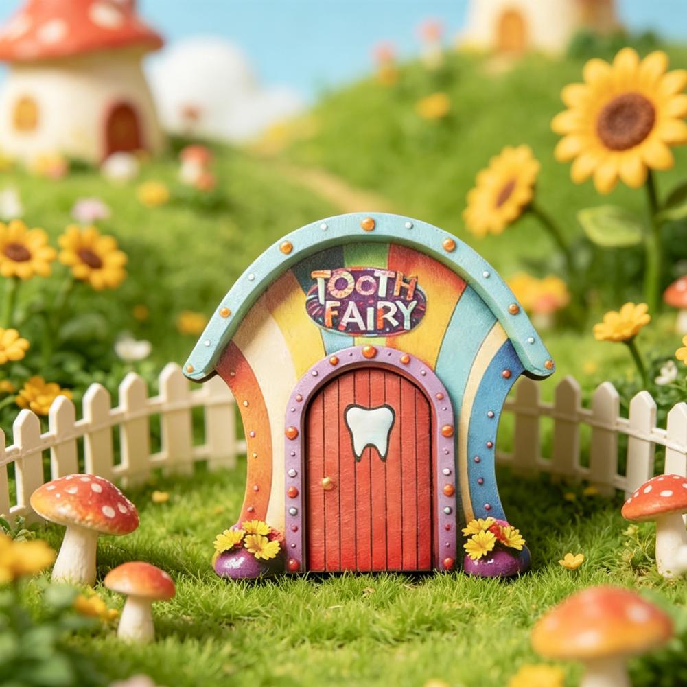 Kids Outdoor Fairy Garden - Outdoor Garden Decoration Natural Solid Wood