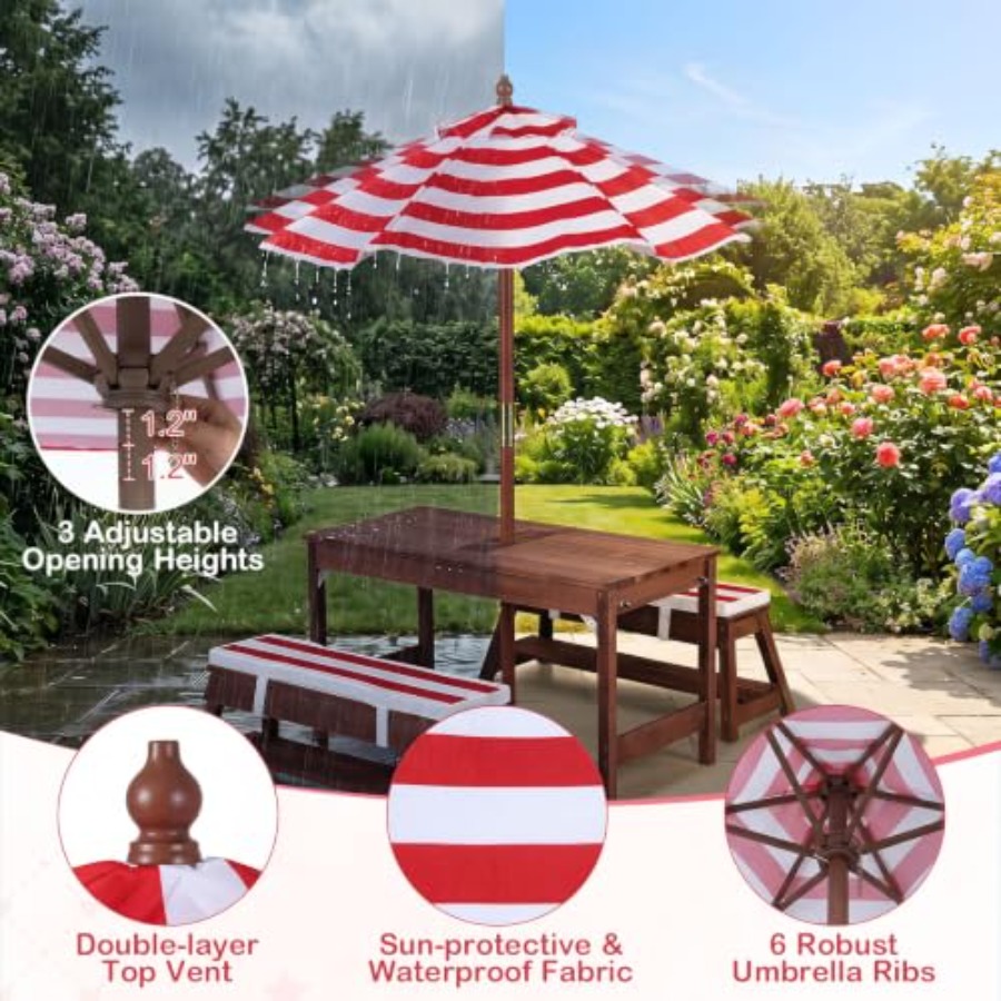 Kids Outdoor Table - Outdoor kids picnic table for patio