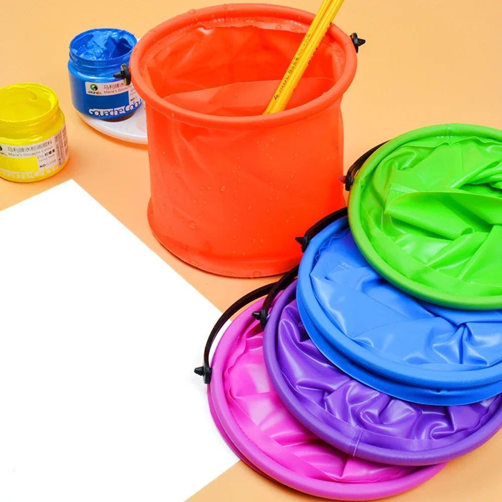 Kids Outdoor Explorer Kit - Collapsible Beach Sand Bucket Portable Folding