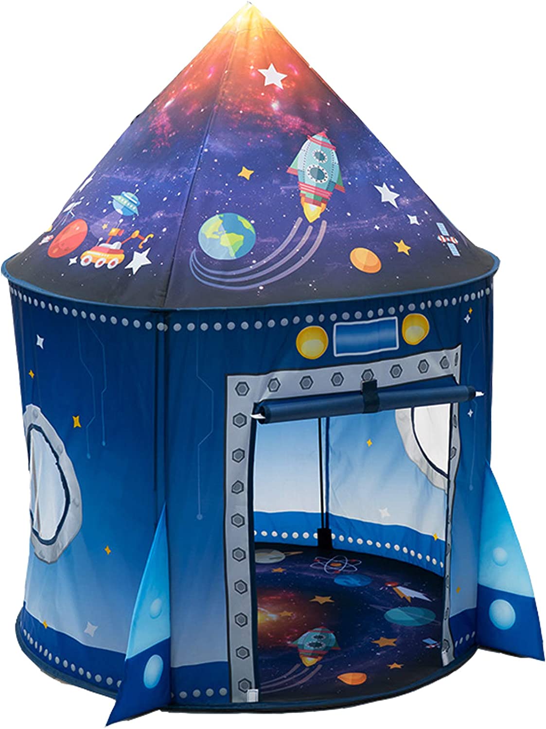 Kids Outdoor Play Tent - Rocket Ship Kids Tent Pop Up