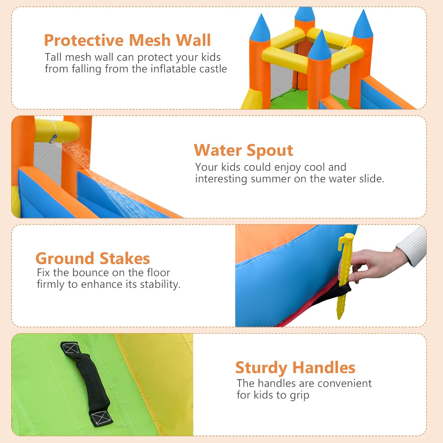 Giant Inflatable Water Park Bo - Kids Outdoor Climbing review and price