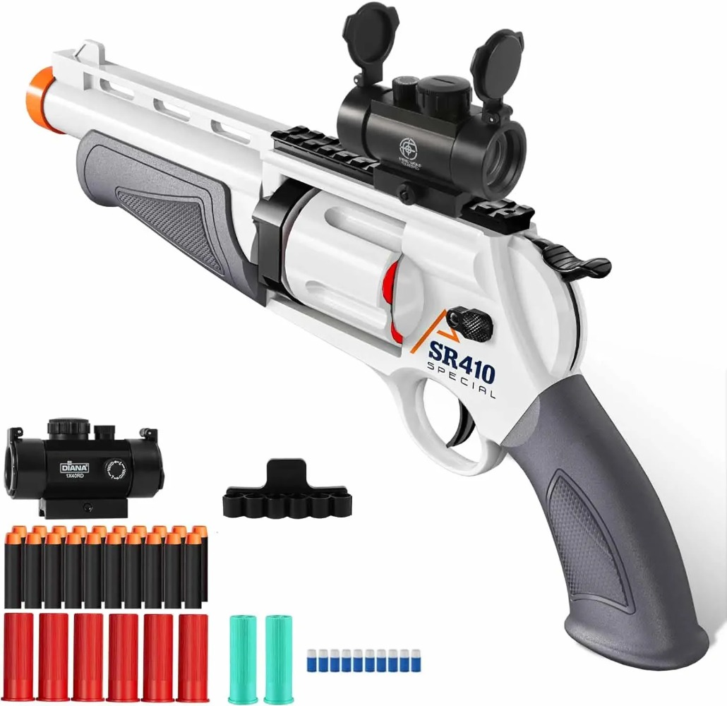 Manually Loaded Revolver Toy G - Kids Outdoor Xmas Gifts review and price
