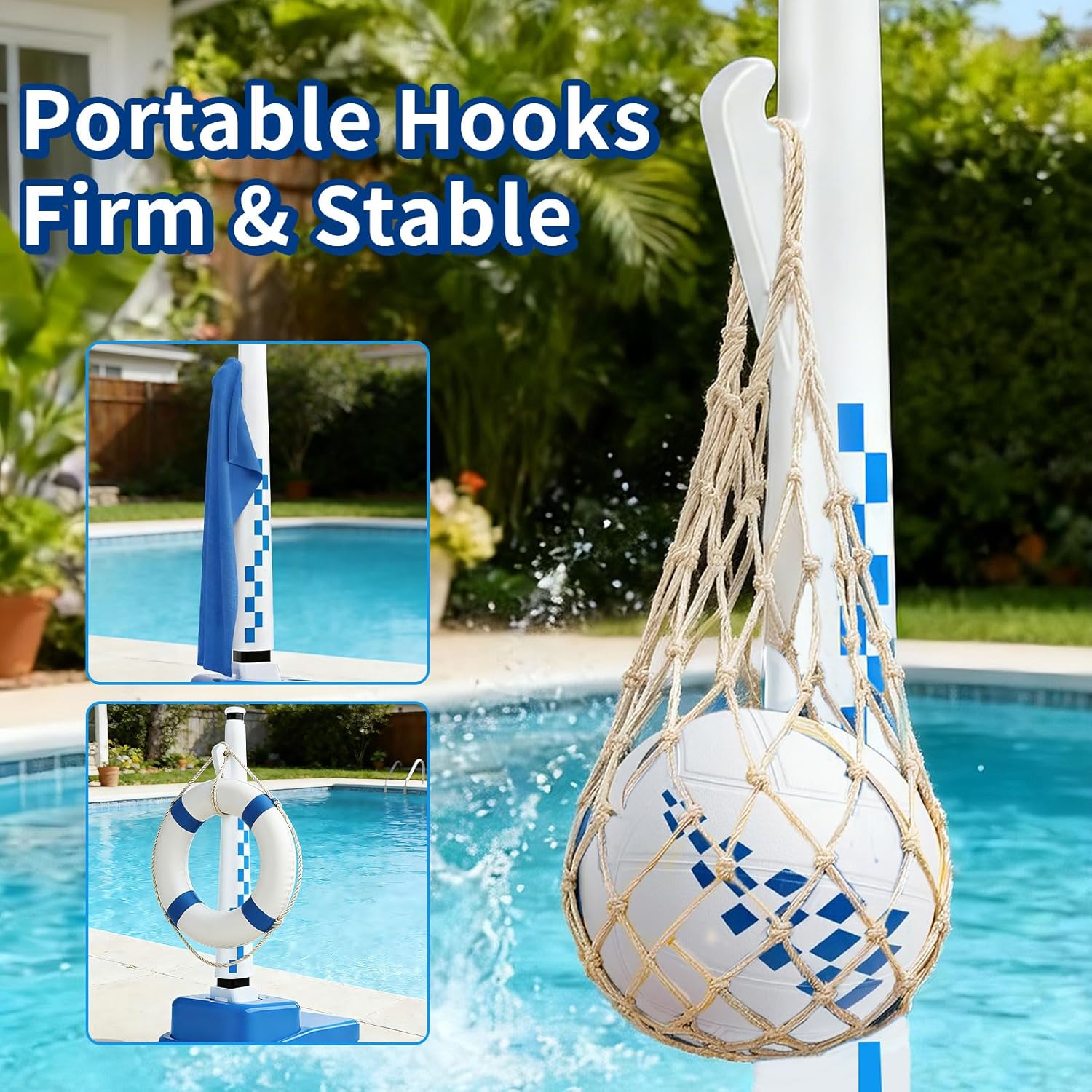 Adjustable Water Volleyball Ne - Kids Outdoor Volleyball Net review and price