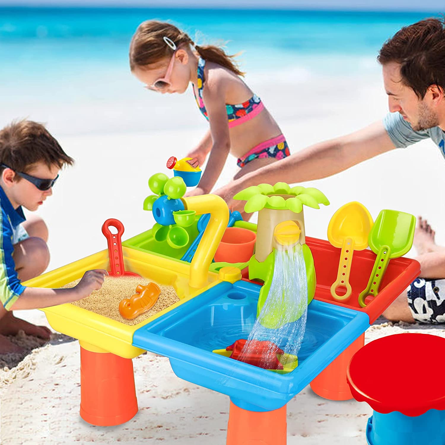 Beach Table Sand Play Toys Chi - Kids Outdoor Table review and price