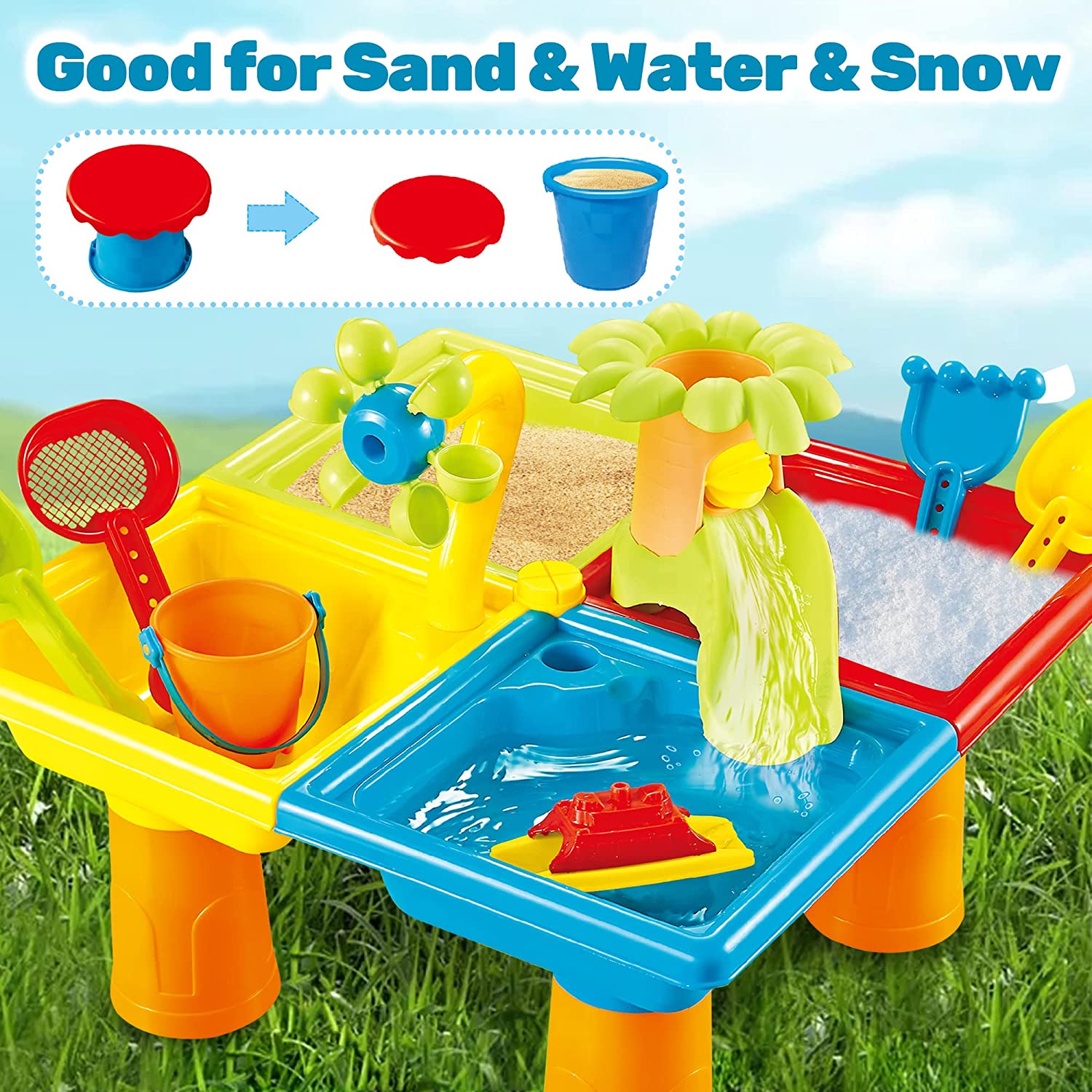 Beach Table Sand Play Toys Chi - Kids Outdoor Table review and price