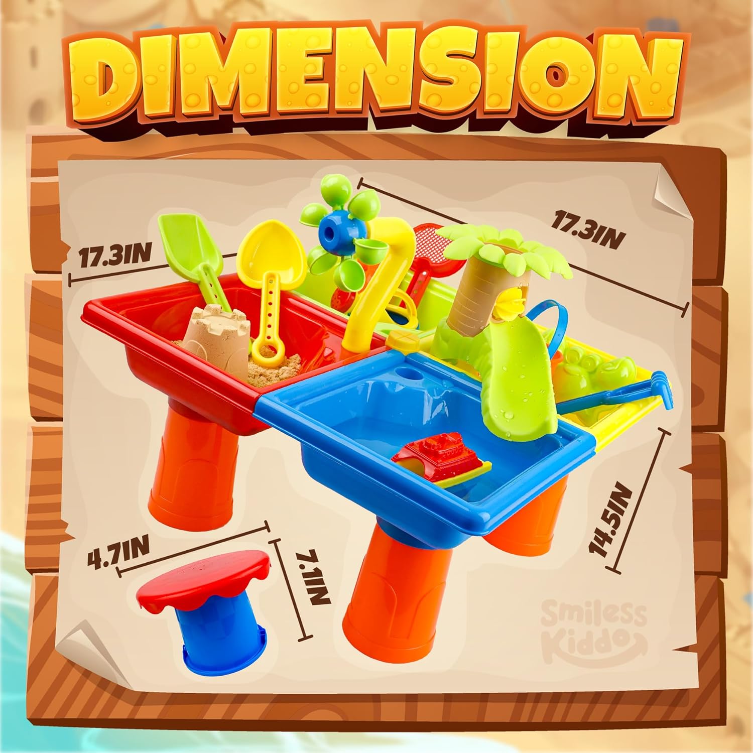 25 Pcs Summer Water Table for  - Kids Outdoor Activity Toys review and price
