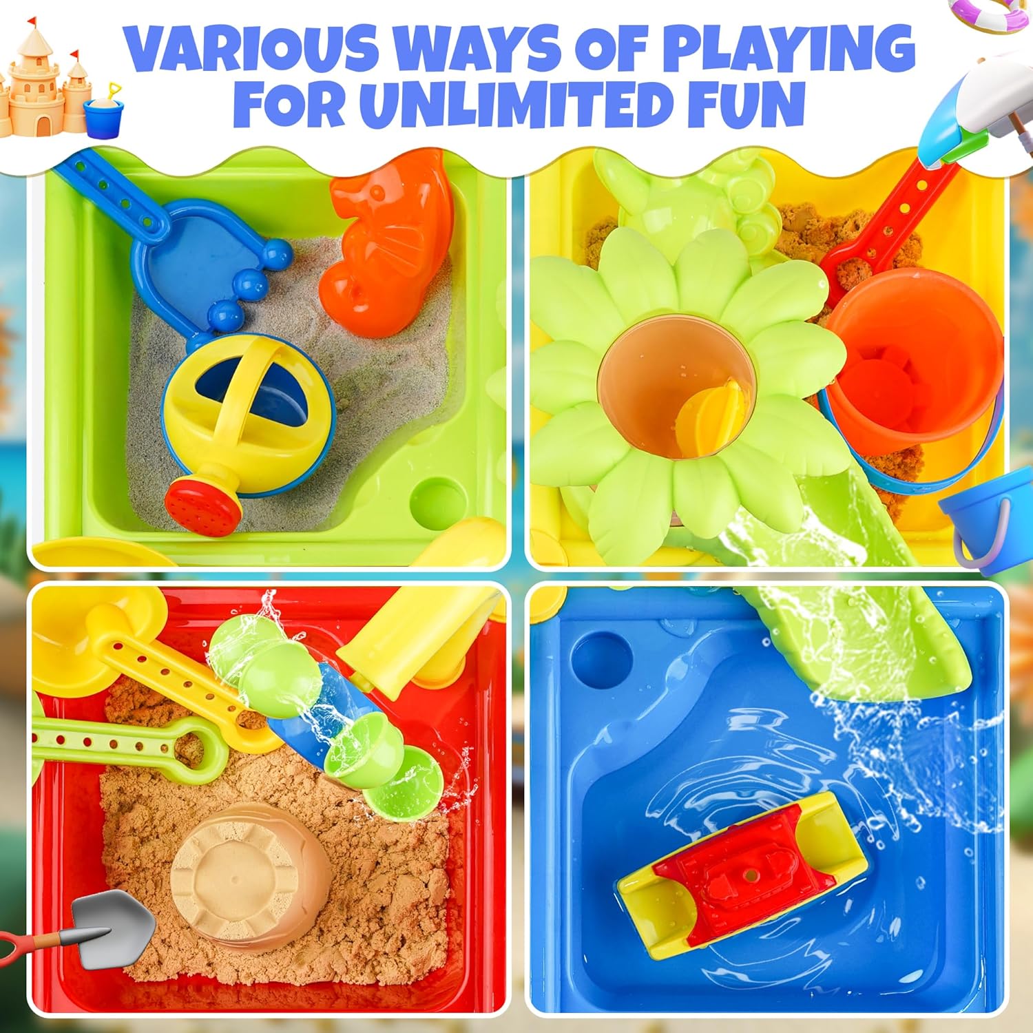 25 Pcs Summer Water Table for  - Kids Outdoor Activity Toys review and price