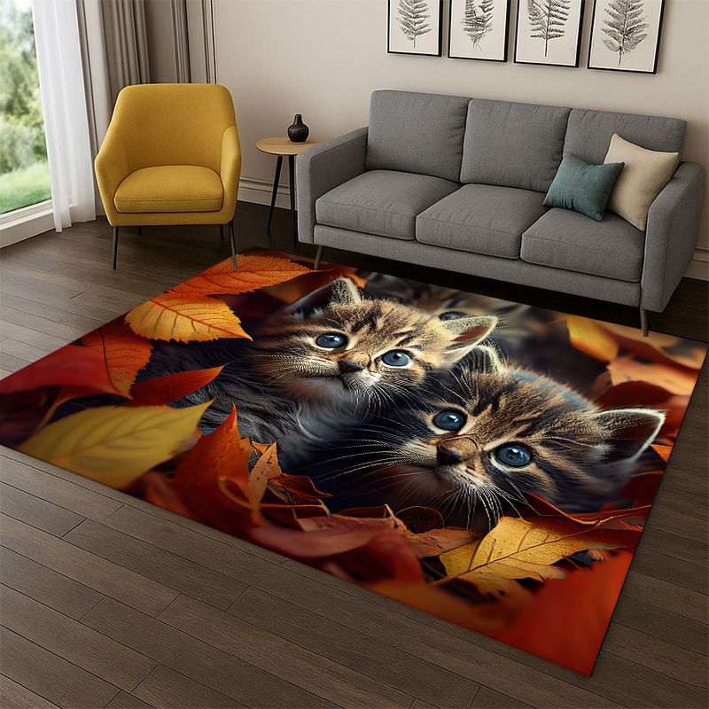Cute Cat Kitten Cartoon Carpet - Kids Outdoor Area review and price