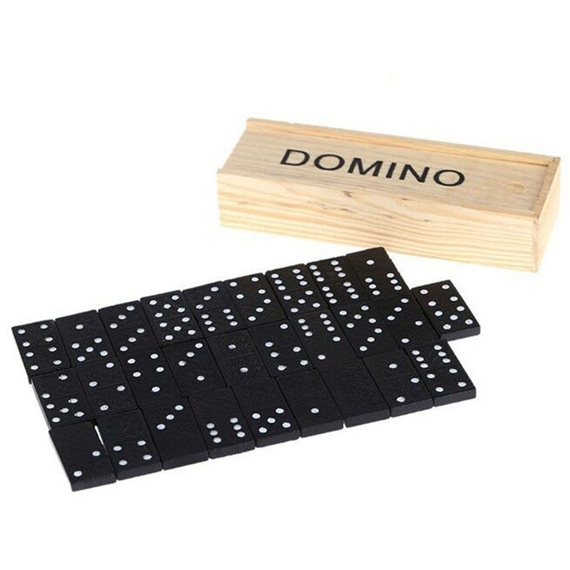 28pcs/Set Wooden Domino Board  - Kids Outdoor Table review and price