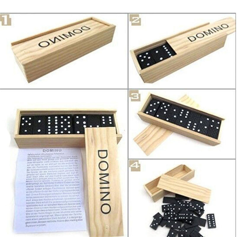 28pcs/Set Wooden Domino Board  - Kids Outdoor Table review and price
