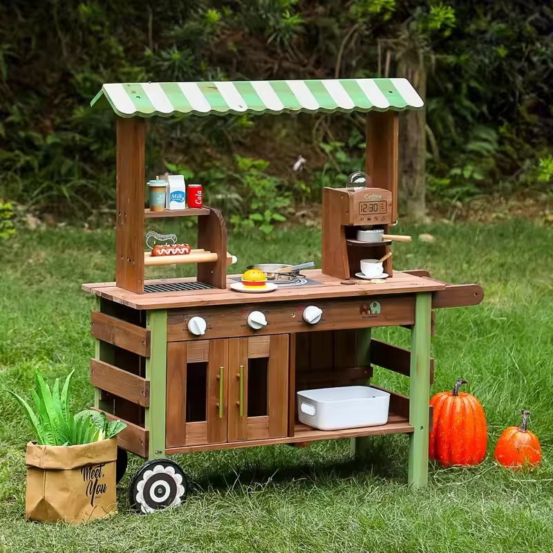 Outdoor Wooden Kitchen for Kid - Kids Outdoor Mud Kitchen Accessories review and price