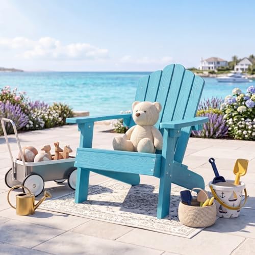 Kids Adirondack Chair, All-Wea - Kids Outdoor Adirondack Chair review and price