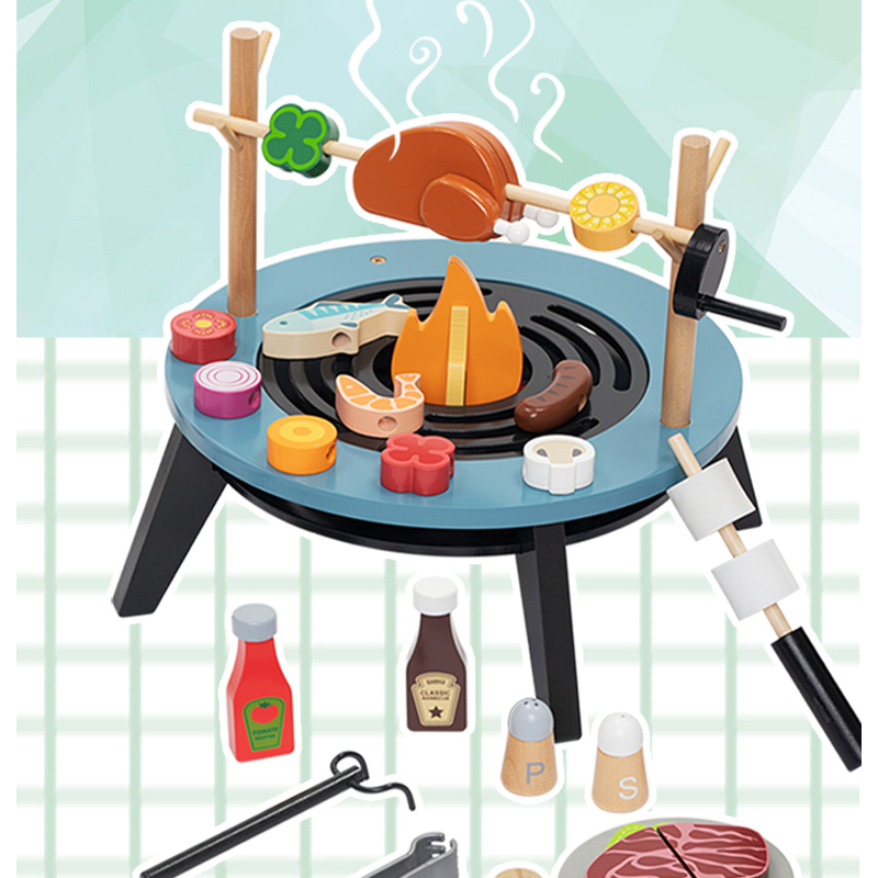 Wooden Barbecue Playset For Ki - Kids Outdoor Bbq review and price