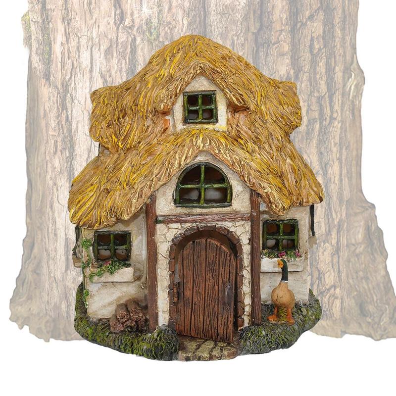 Fairy Garden House Wooden Tree - Kids Outdoor Fairy Garden review and price