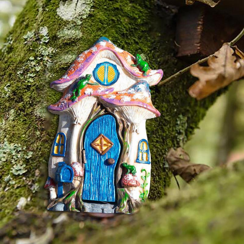 Fairy Garden House Wooden Tree - Kids Outdoor Fairy Garden review and price
