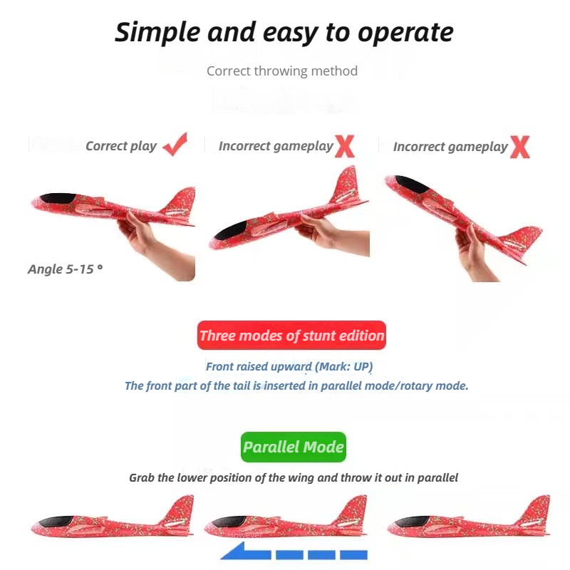 48cm Large Foam Airplane Child - Kids Outdoor Play Equipment review and price