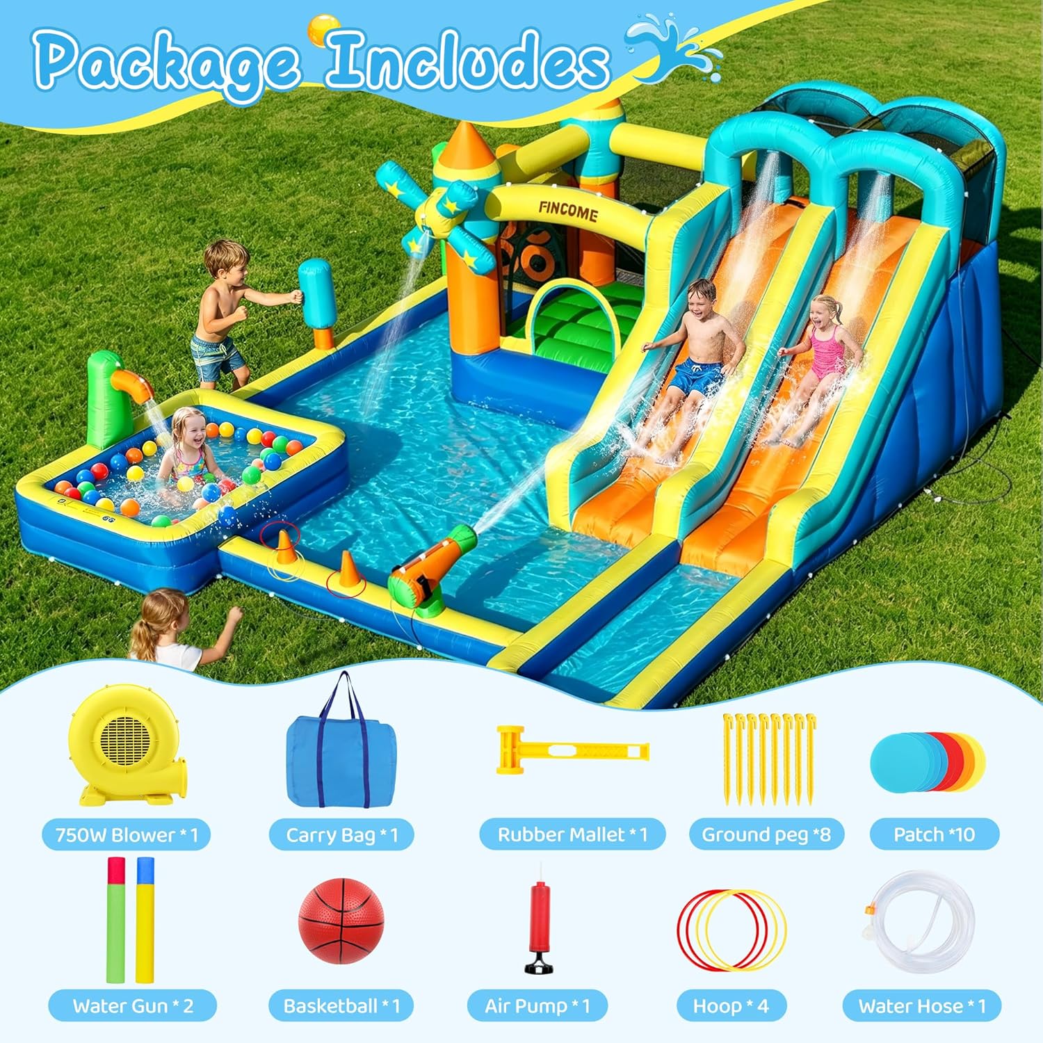 10-in-1 Inflatable Bouncy Cast - Kids Outdoor Climbing review and price