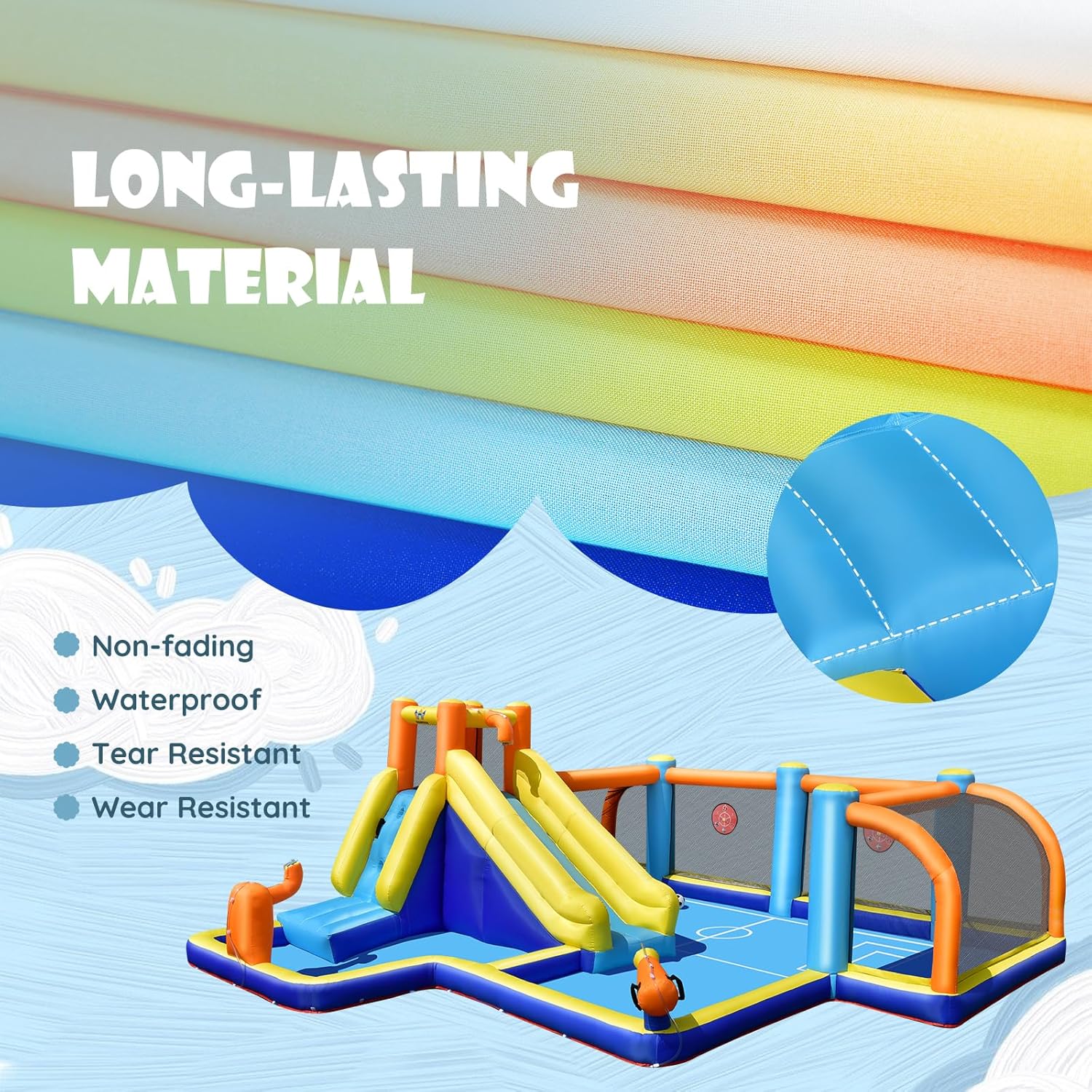 Giant Inflatable Water Slide B - Kids Outdoor Climbing review and price