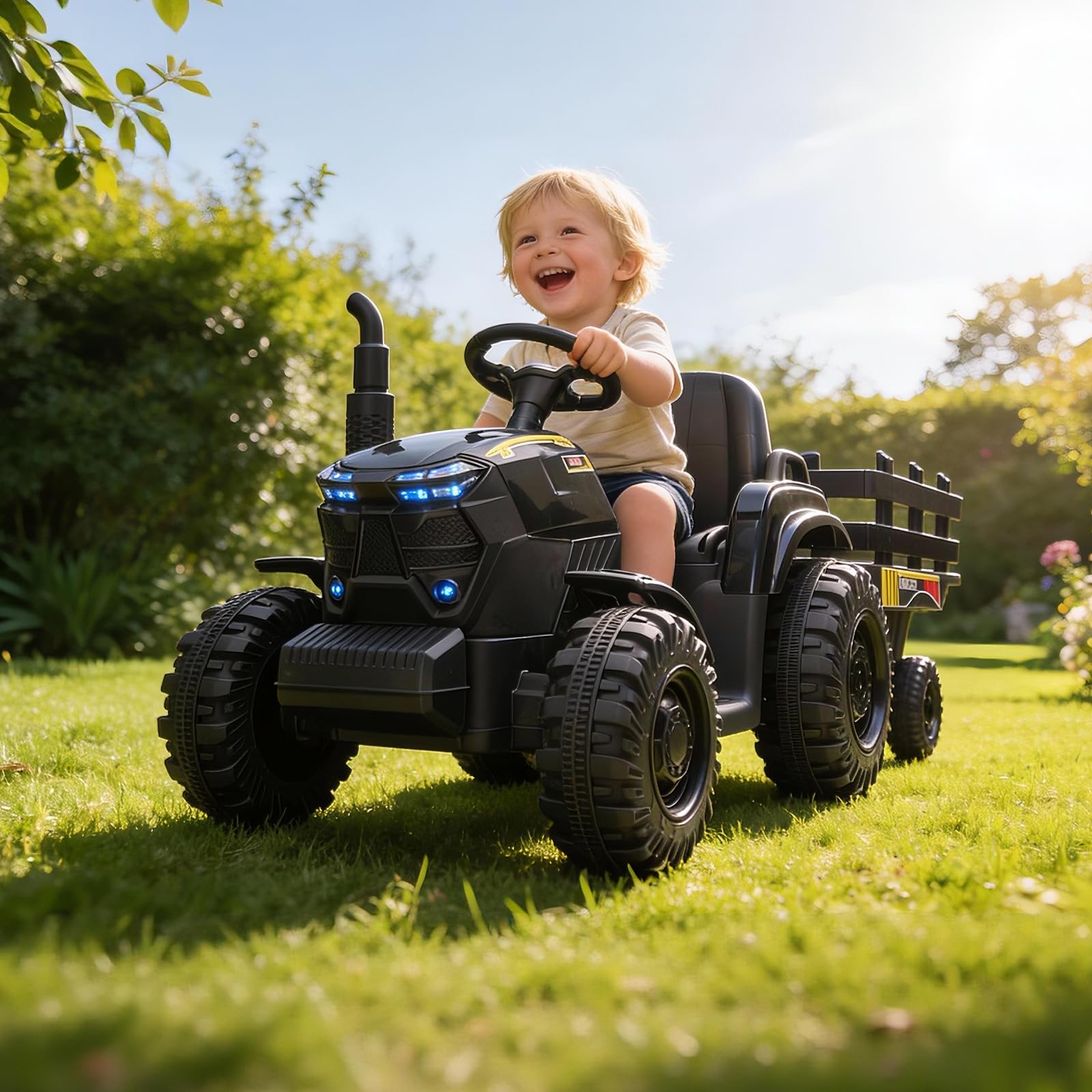 12V Kids Ride On Tractor With  - Kids Outdoor Music review and price