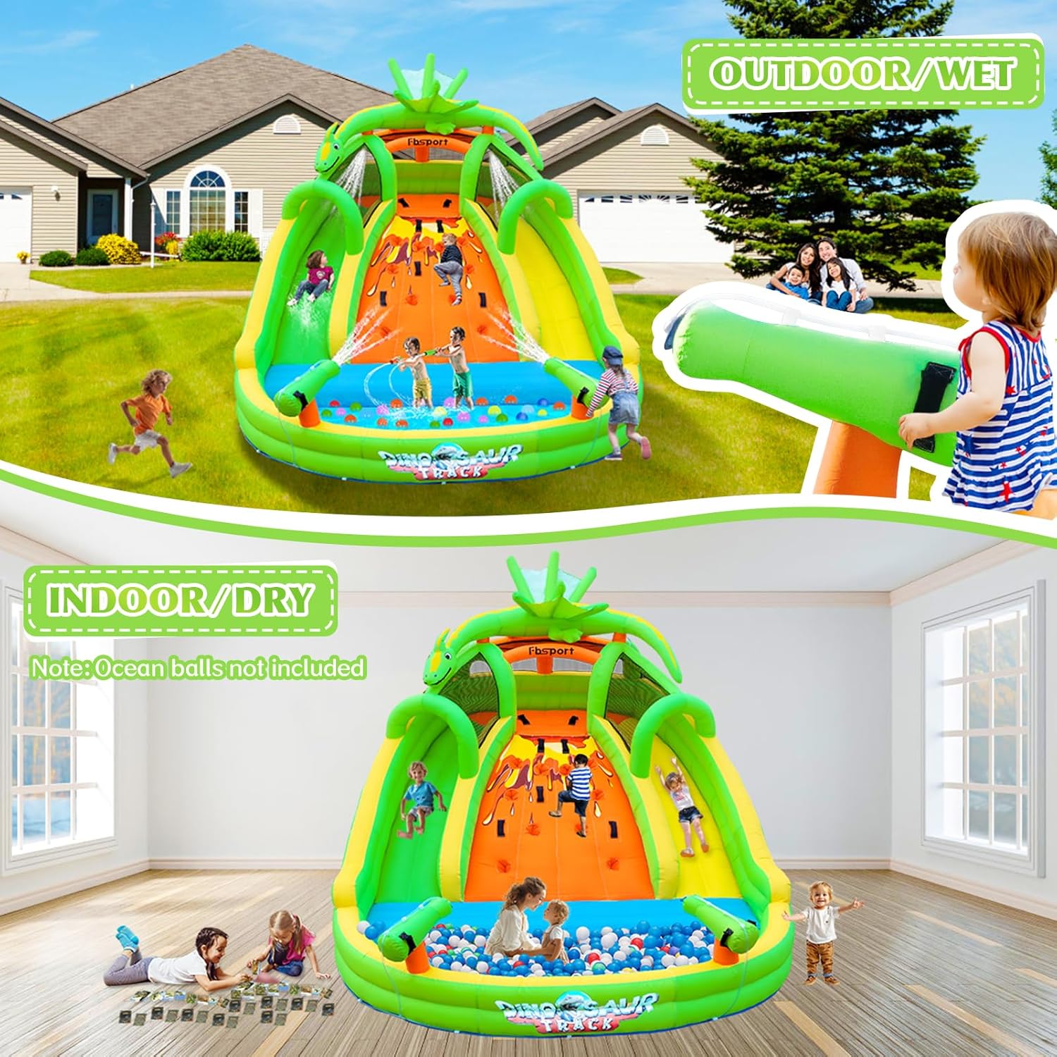 Kids Inflatable Bounce House w - Kids Outdoor Climbing review and price