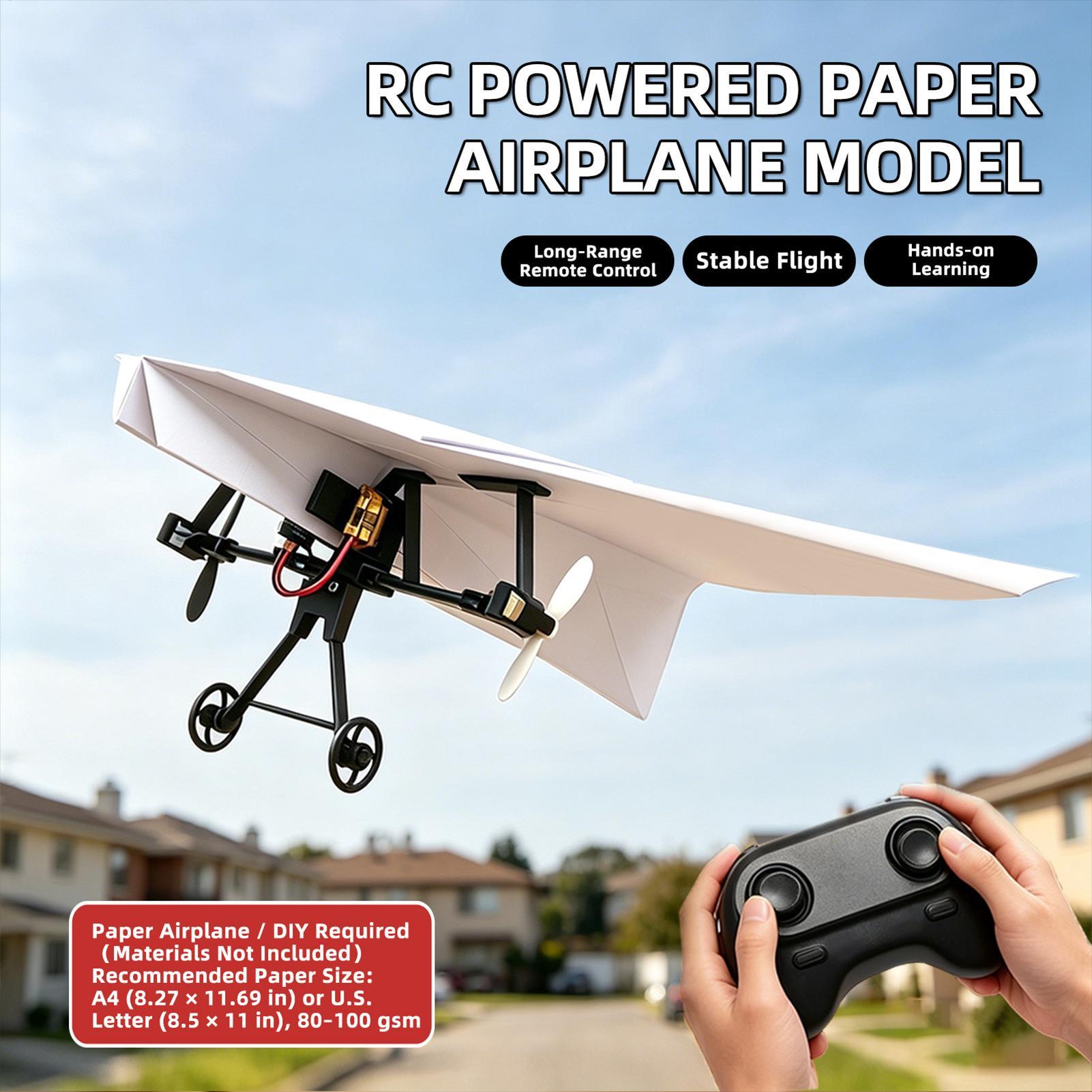 DIY RC Paper Airplane Kit Plan - Kids Outdoor Play Equipment review and price