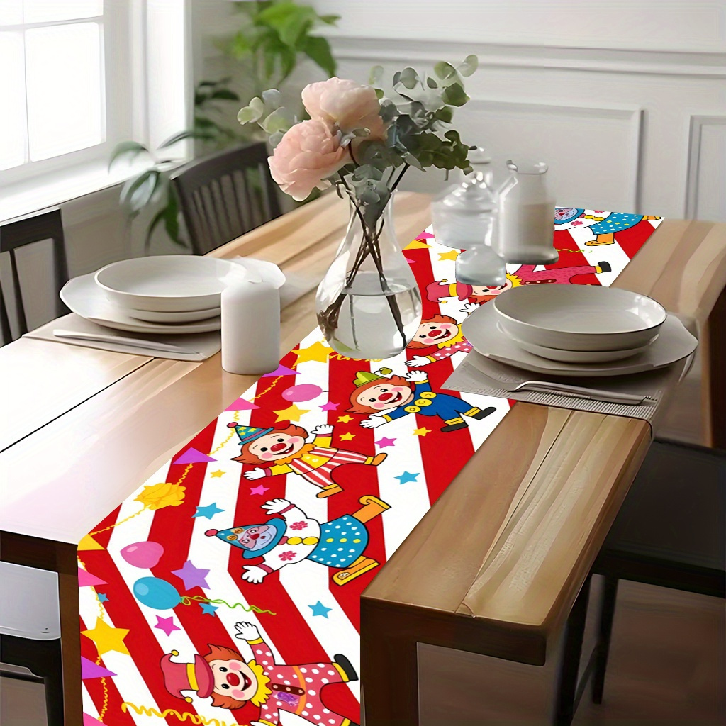Circus Clown Party Table Runne - Kids Outdoor Dining Table review and price