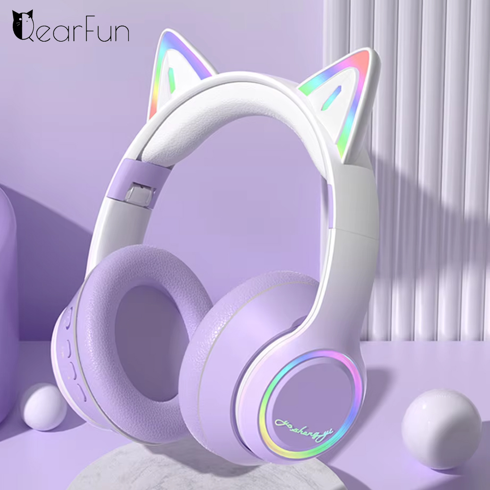 RGB Cat Ear Bluetooth Headphon - Kids Outdoor Music review and price