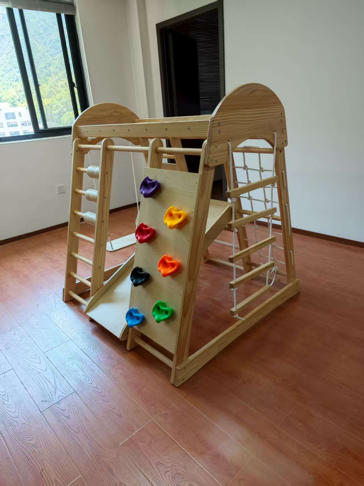 Wooden Kids Climbing Frame Lad - Kids Outdoor Climbing review and price