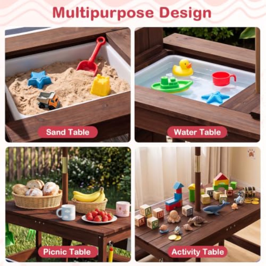 Outdoor kids picnic table for  - Kids Outdoor Table review and price