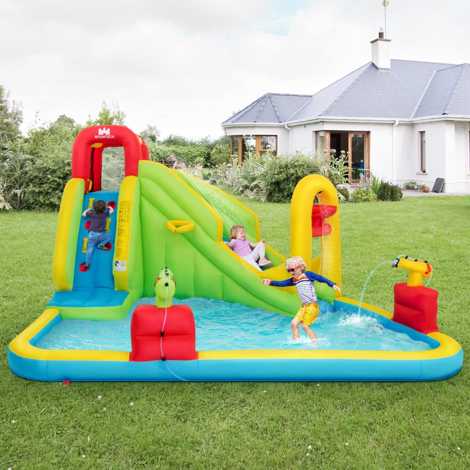 Mega Inflatable Water Park Bou - Kids Outdoor Climbing review and price