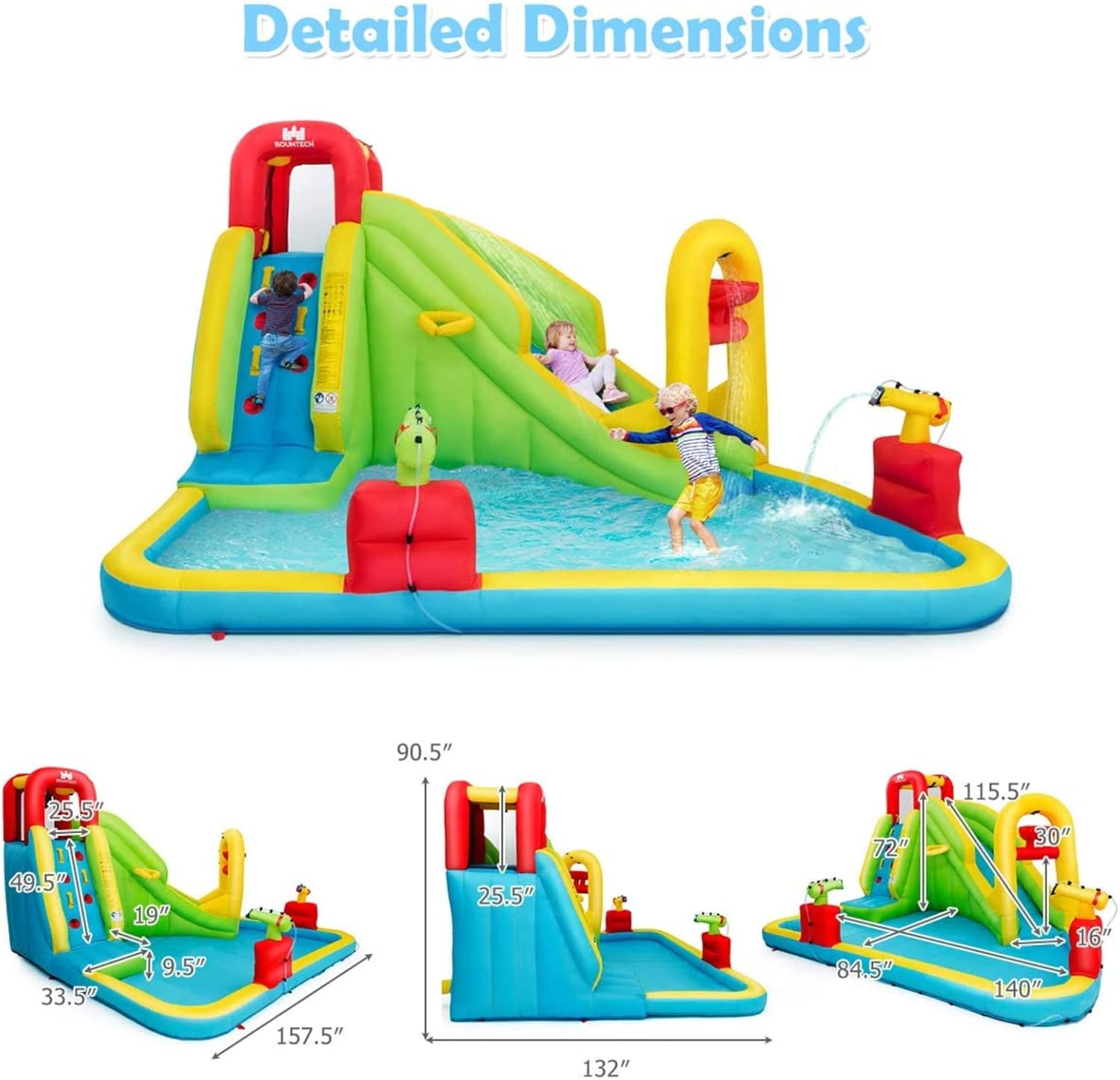 Mega Inflatable Water Park Bou - Kids Outdoor Climbing review and price