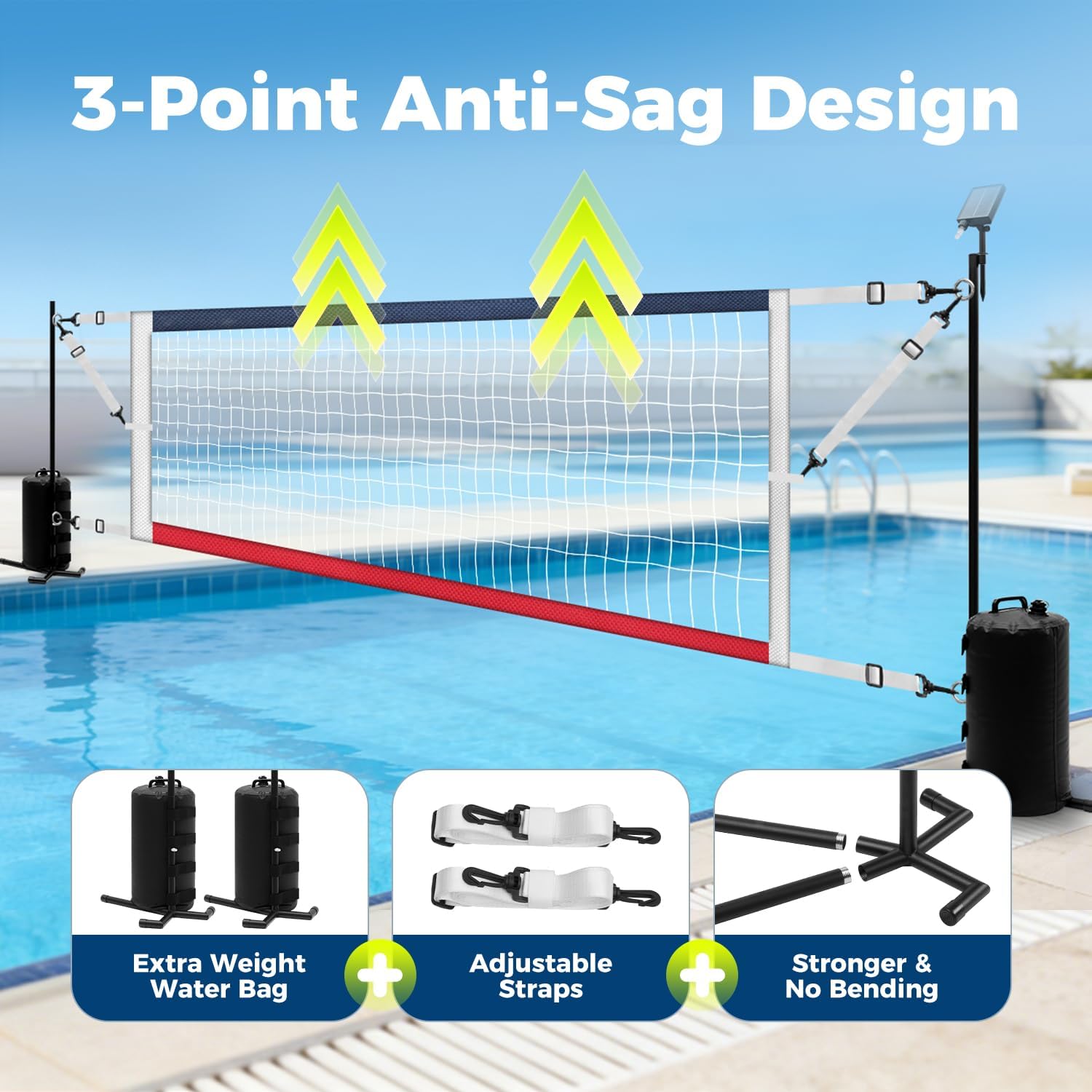 Adjustable Water Volleyball Ne - Kids Outdoor Volleyball Net review and price