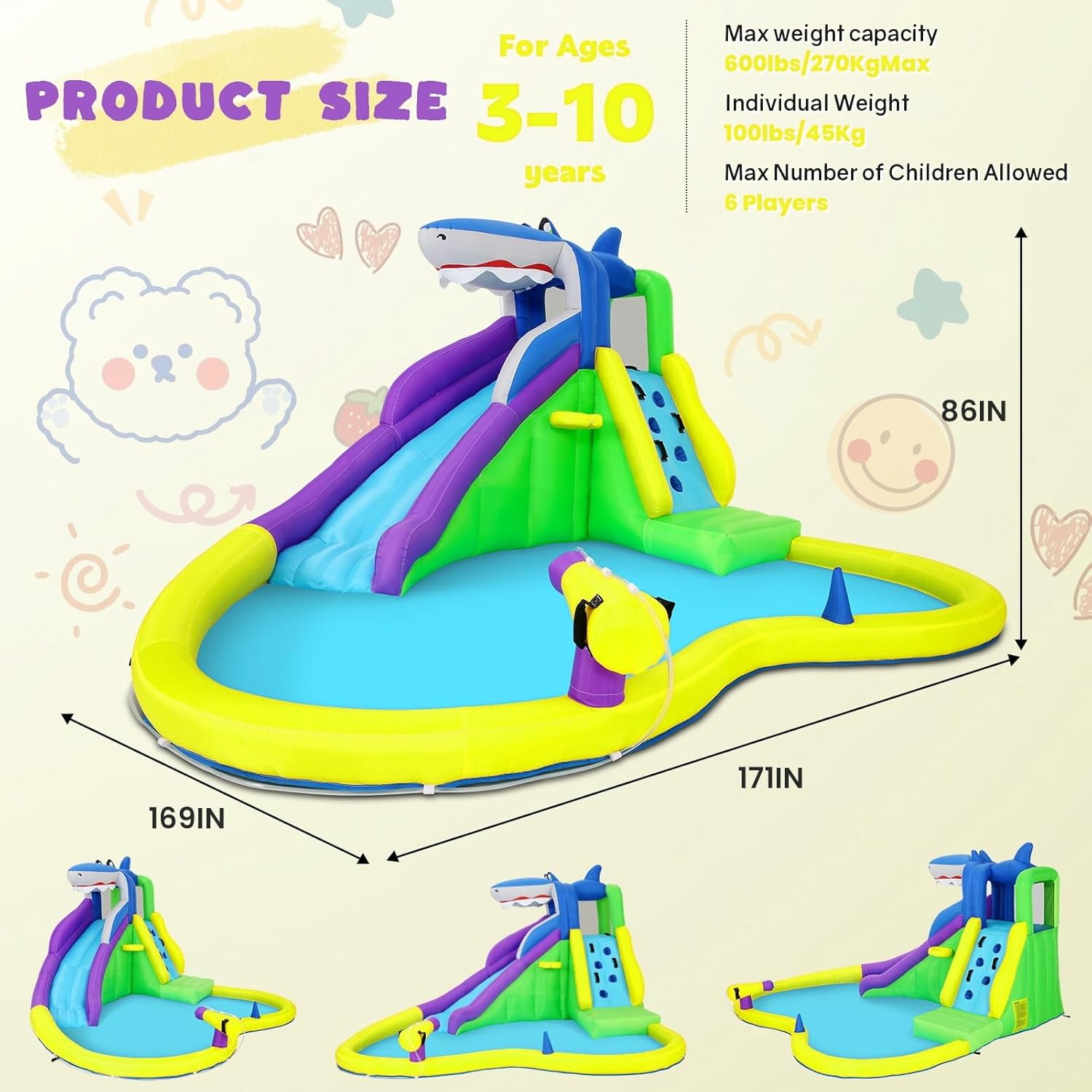 13x14FT Inflatable Bounce Hous - Kids Outdoor Climbing review and price