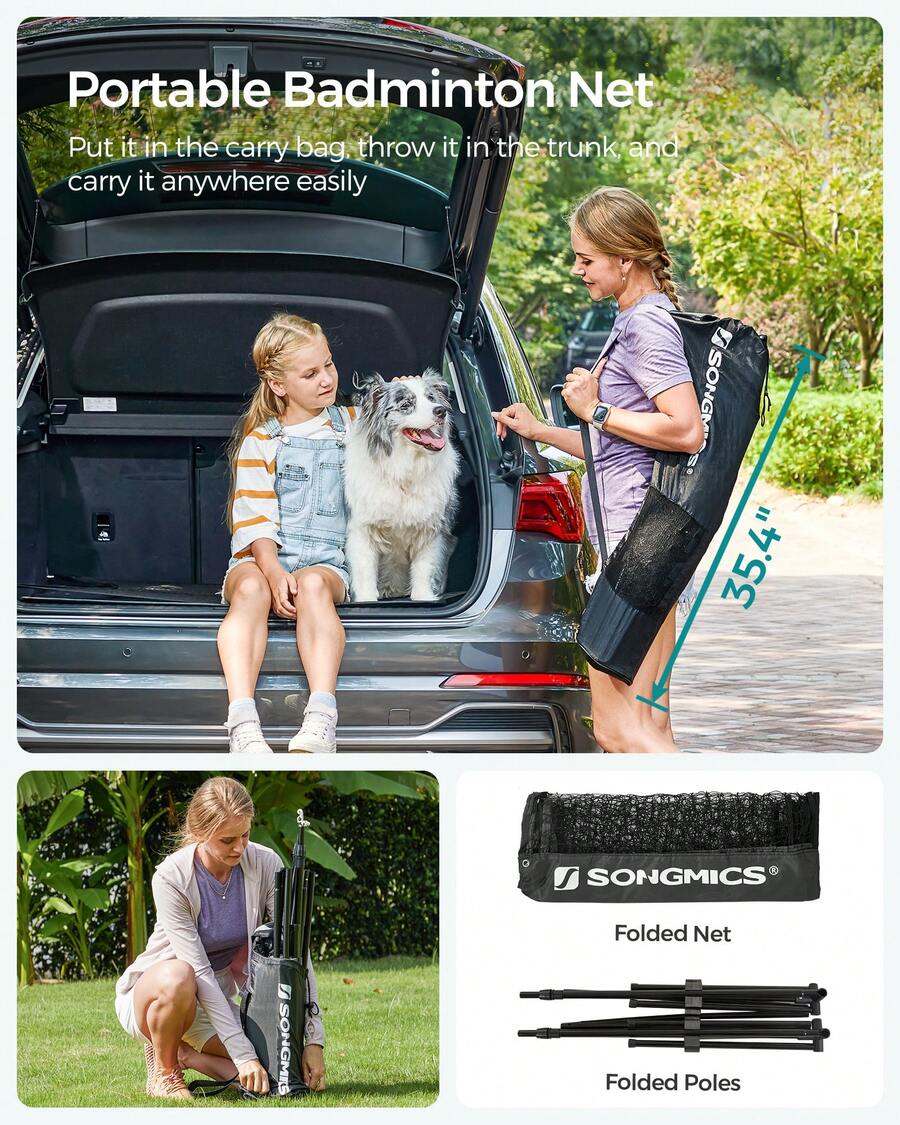 Badminton Net, Height Adjustab - Kids Outdoor Volleyball Net review and price