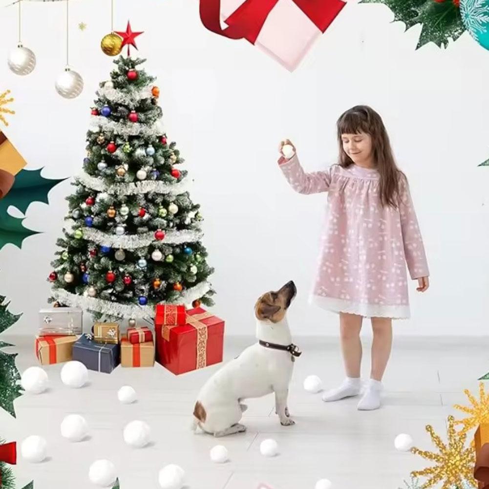 6/8/10cm Soft Snow Fake Balls  - Kids Outdoor Xmas Gifts review and price