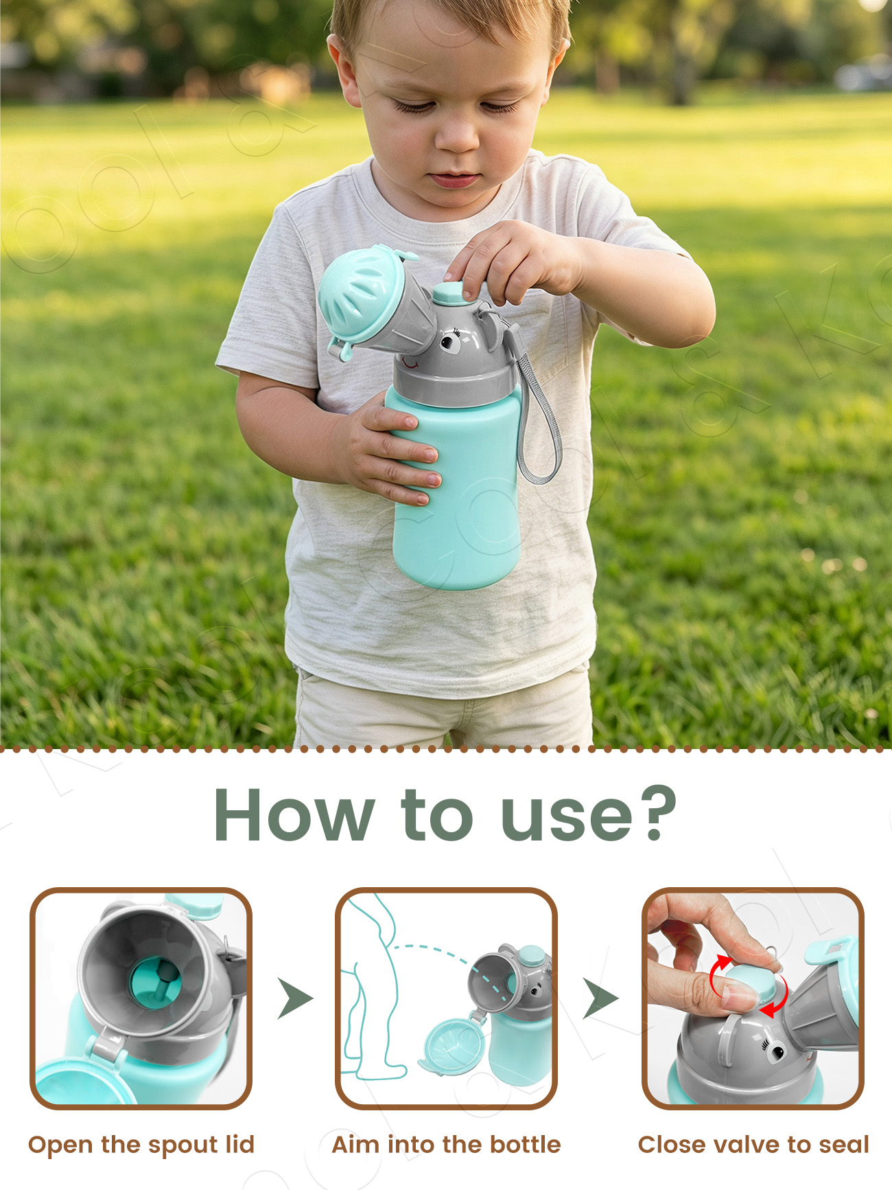 Portable Kids Travel Pee Bottl - Kids Outdoor Urinal review and price