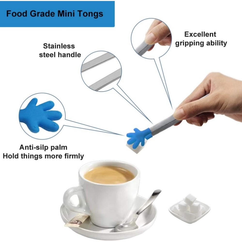 8PCS Silicone Mini Tongs 5Inch - Kids Outdoor Bbq review and price