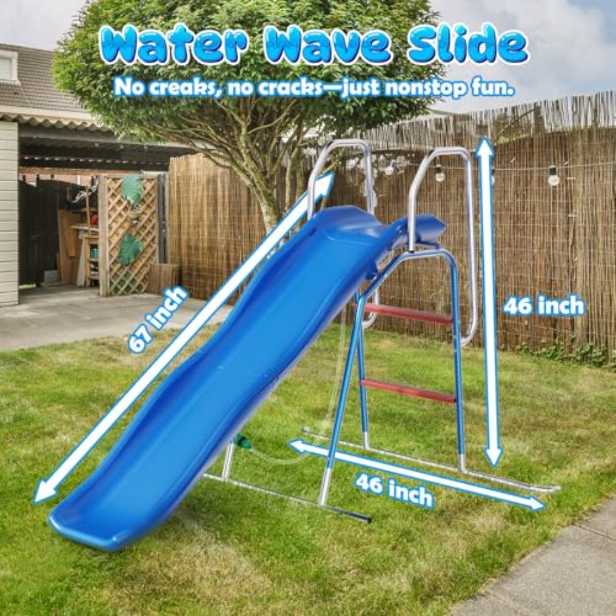 Backyard water slide for kids: - Kids Outdoor Zone review and price